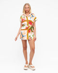 Tropical Wrap Mini Dress
