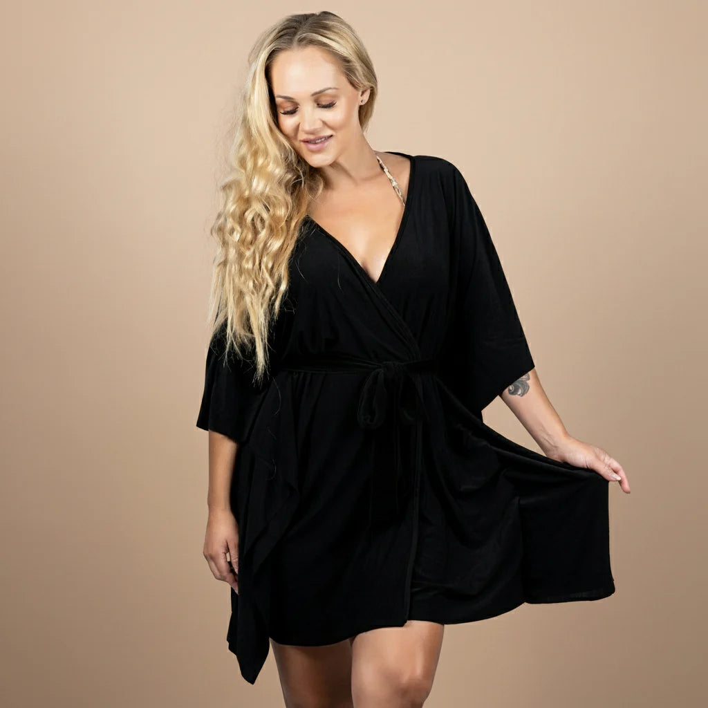 Black Tanning Robe