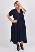 Peak Maxi Dress | Navy