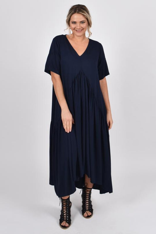 Peak Maxi Dress | Navy