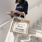 Load image into Gallery viewer, Hello Weekend Tote
