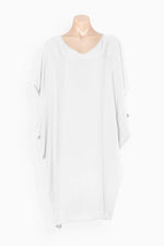 Load image into Gallery viewer, White Kaftan I POCKETS
